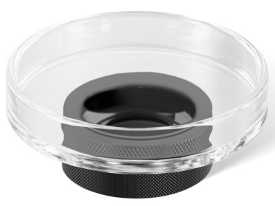 Savoniera Decor Walther Club STS, 11cm, cristal, negru mat