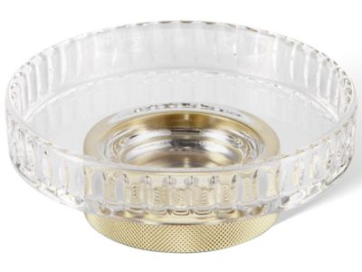 Savoniera Decor Walther Club STS fatetat, 11cm, cristal, auriu mat