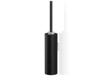 Perie wc cu suport de perete Decor Walther Club WBG, h 46cm, negru mat-crom