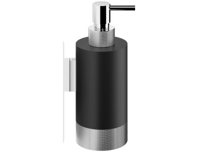 Dozator sapun lichid Decor Walther Club WSP 1 fatetat, de perete, 17.5cm, negru mat-crom