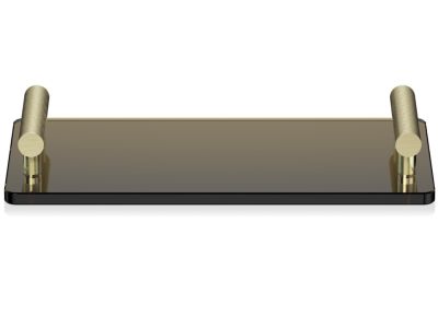 Tava Decor Walther Club TAB, 33x17cm, maro inchis-auriu mat 24k