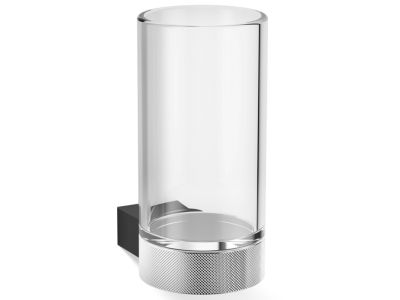 Pahar cu suport de perete Decor Walther Club WMG, 12.5cm, cristal, negru mat-crom
