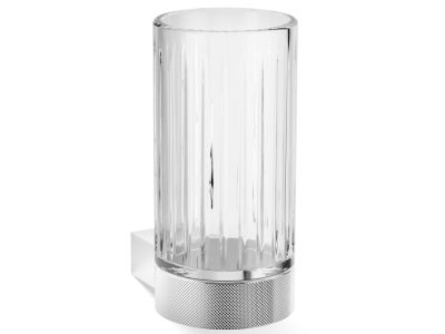 Pahar cu suport de perete Decor Walther Club WMG, 12.5cm, cristal fatetat, crom
