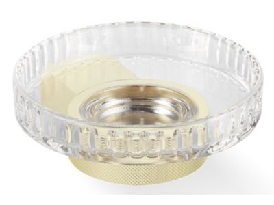 Savoniera cu suport de perete Decor Walther Club WSS, 6cm, cristal fatetat, auriu mat 24k