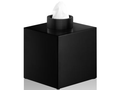 Cutie servetele Decor Walther Club KB, 13x13cm, negru mat