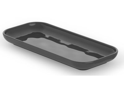 Tava Decor Walther Porzellan DW 542, 2.5x24.2x10.9cm, negru