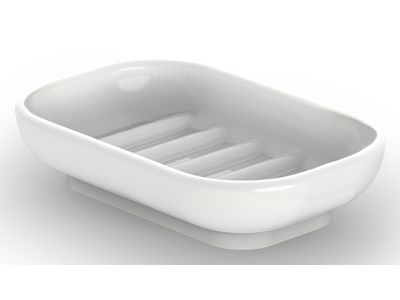 Savoniera Decor Walther Porzellan DW 543, 12cm, alb