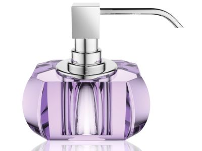 Dozator sapun lichid Decor Walther Kristall KR SSP, 12x13x9cm, violet-crom
