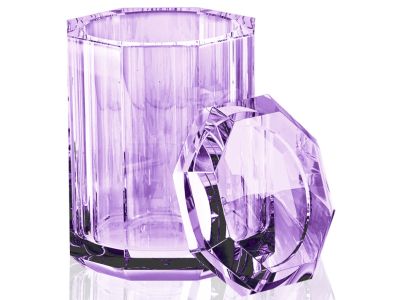 Cutie cu capac Decor Walther Kristall KR BMD, 14x9cm, violet