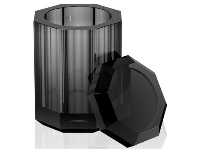 Cutie cu capac Decor Walther Kristall KR BMD, 14x9cm, antracit