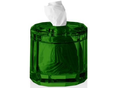 Cutie servetele Decor Walther Kristall KR KB, 15x15cm, verde
