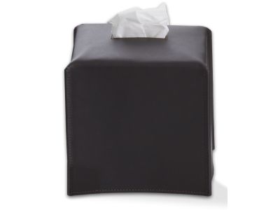 Cutie servetele Decor Walther Nappa KB, 14x14x14cm, piele, negru-maro