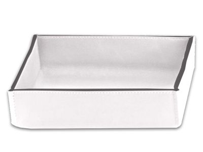Tava Decor Walther Nappa TAB S, 17x17cm, piele, alb