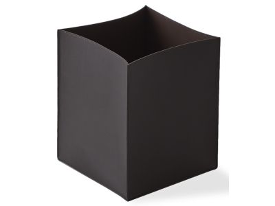 Cos de gunoi Decor Walther Nappa PK, 28x24x24cm, piele, negru-maro