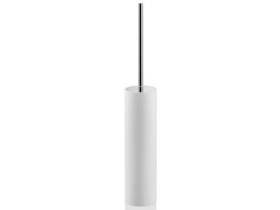 Perie wc cu suport Decor Walther Stone SBG, h 52cm, alb-crom