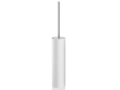 Perie wc cu suport Decor Walther Stone SBG, h 52cm, alb-inox mat