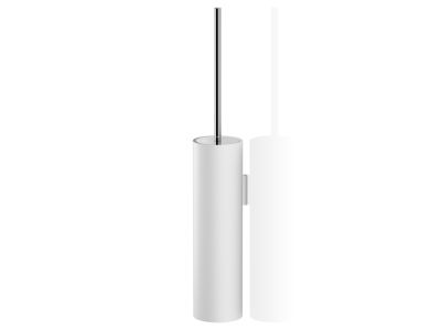 Perie wc cu suport de perete Decor Walther Stone WBG, h 52cm, alb- crom