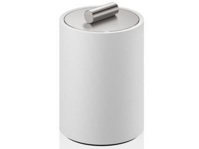 Cutie cu capac Decor Walther Stone DMD S, 11x8cm, alb-inox mat