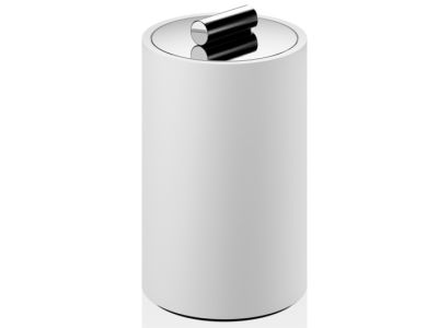 Cutie cu capac Decor Walther Stone DMD M, 13x8cm, alb-crom