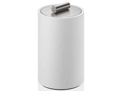 Cutie cu capac Decor Walther Stone DMD M, 13x8cm, alb-inox mat