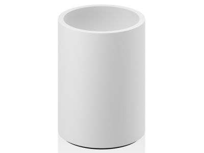 Pahar suport Decor Walther Stone BER, 30cm, alb mat-inox mat