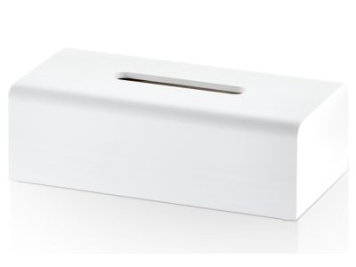 Cutie servetele Decor Walther Stone KB, 8x26x13.5cm, alb mat