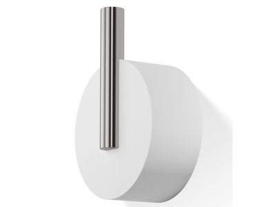 Cuier Decor Walther Stone WHK Small, 3.5cm, alb-inox mat