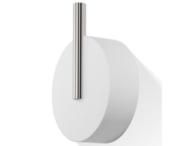 Cuier Decor Walther Stone WHG BIg, 5cm, alb-inox mat