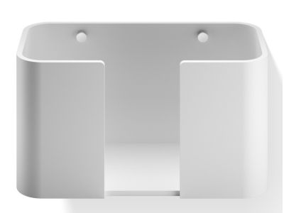 Suport servetele hartie Decor Walther Stone SPTB, de perete, 16x27x13cm, alb-crom