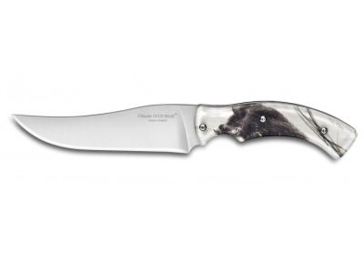 Cutit Claude Dozorme Hunting, maner par mistret, lama inox, husa piele