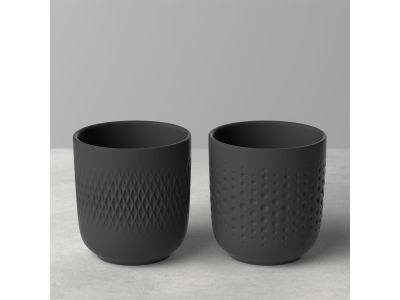 Set 2 cani Villeroy & Boch Manufacture Collier Noir , 290ml