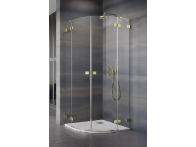 Usa de dus Radaway Essenza Pro PDD 80cm, orientare dreapta, auriu periat