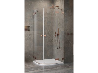 Usa de dus Radaway Essenza Pro PDD 80cm, orientare dreapta, cupru periat