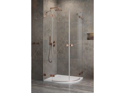 Usa de dus Radaway Essenza Pro PDD 80cm, orientare stanga, cupru periat