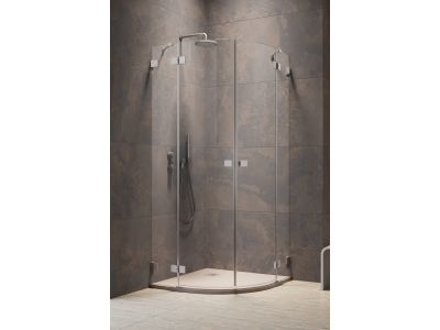 Usa de dus Radaway Essenza Pro PDD 80cm, orientare stanga, nickel periat