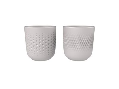 Set 2 cani Villeroy & Boch Manufacture Collier Blanc