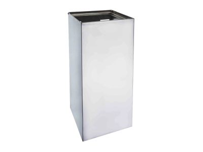 Cos gunoi patrat Bemeta Hotel cu montare pe perete 60cm, 45 litri, inox mat