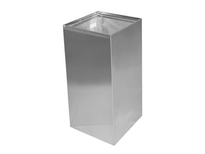 Cos gunoi patrat Bemeta Hotel cu montare pe perete 60cm, 72 litri, inox mat