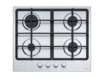Plita gaz incorporabila Franke Smart 600 FHSM 604 4G XS C cu 4 arzatoare, 60cm, gratare fonta, Inox