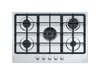 Plita gaz incorporabila Franke Smart 750 FHSM 755 4G DC XS C cu 5 arzatoare, 75cm, Inox