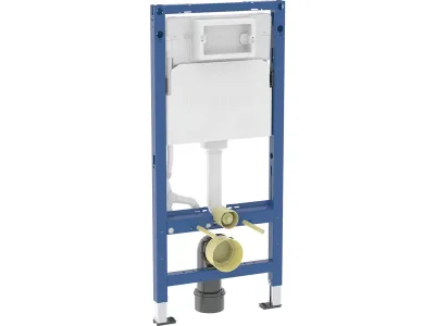 Rezervor incastrat Geberit Duofix Delta 100 de 12 cm grosime si cadru cu actionare frontala h112cm