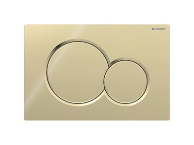 Clapeta actionare Geberit Sigma01 Dual Flush, alama