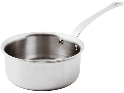Cratita cu coada Paderno seria 12200, 18cm, h8.5cm, inductie, inox