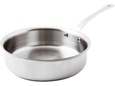 Tigaie adanca Paderno seria 12200, 24cm, h7.5cm, inductie, inox