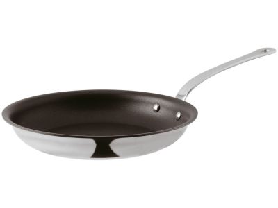 Tigaie Paderno seria 12200, 20cm, h4cm, suprafata antiaderenta, inductie, inox