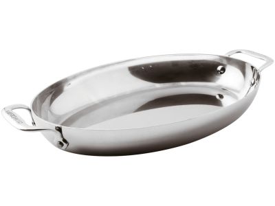 Cratita ovala Paderno seria 12200, 35x23cm, h5cm, inductie, inox