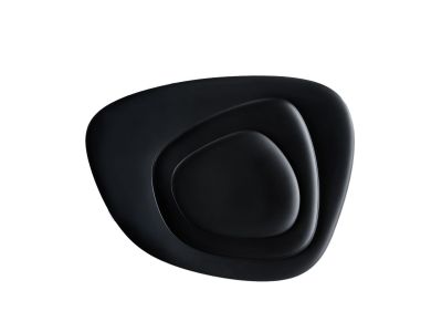 Set 3 platouri Kartell Namaste design Jean-Marie Massaud, negru