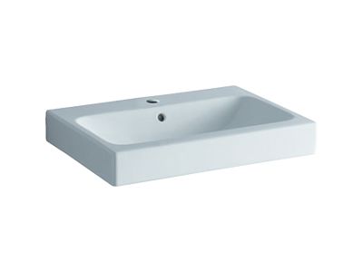 Lavoar Geberit iCon 60x48.5cm, montare pe mobilier, alb