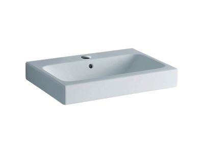 Lavoar Geberit iCon 60x48.5cm, montare pe blat, alb