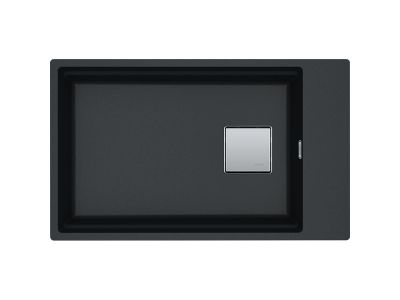 Chiuveta bucatarie Franke Kubus 2 KNG 110-62, 62x42cm, fragranite, Nero